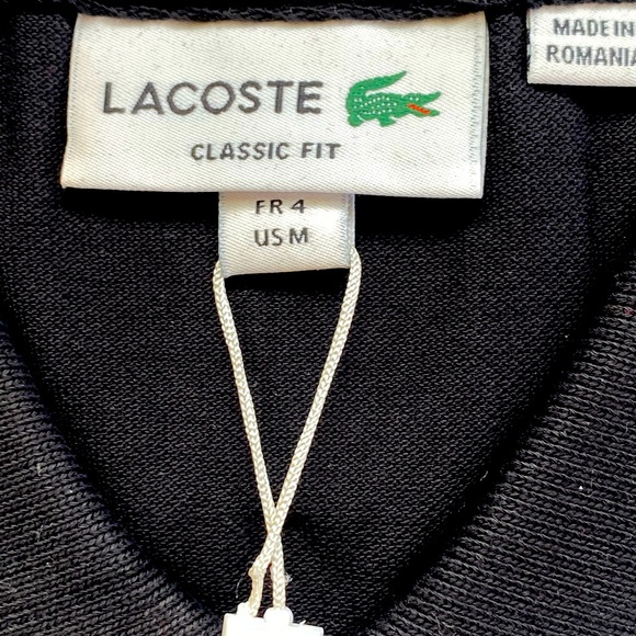 Lacoste Men's Cotton Classic Fit short Sleeves Polo NAVY - Picture 4 of 6